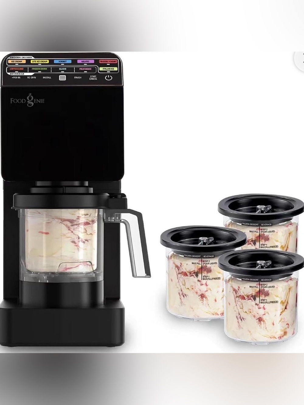 Food Genie: Dessert Station 11-in-1 Ice Cream & Frozen Treat Maker, NIB